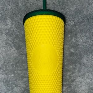 Starbucks Yellow Pineapple Studded Cup